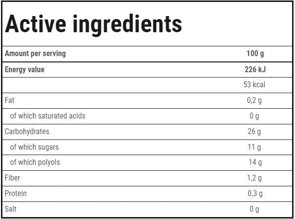 Φρούτα σε ζελέ | Apple-Cinnamon 600 γραμμάρια