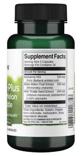 Berberine Plus | με πικρό πεπόνι και γάλα Thistle 60 κάψουλες