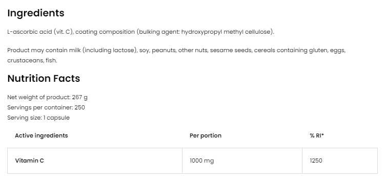 Βιταμίνη C 1000 mg - 90 δισκία