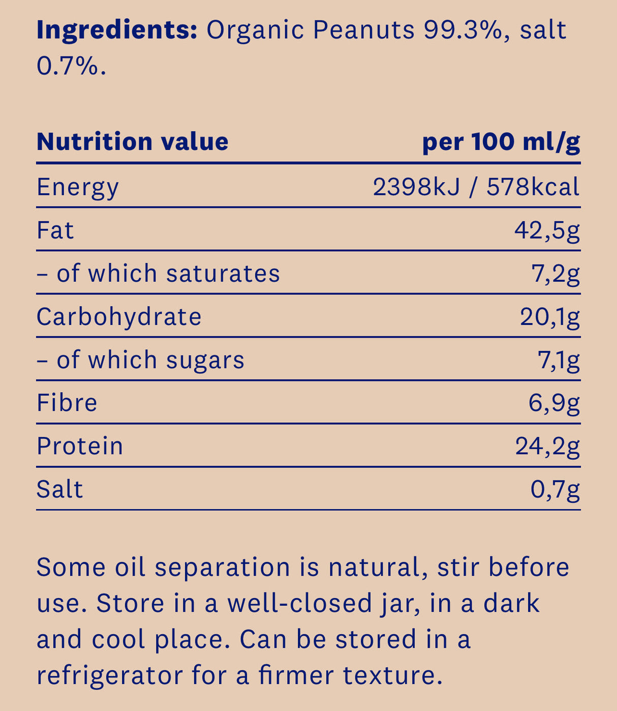 Eco Peanut Butter Crunchy 350g (100% BIO)