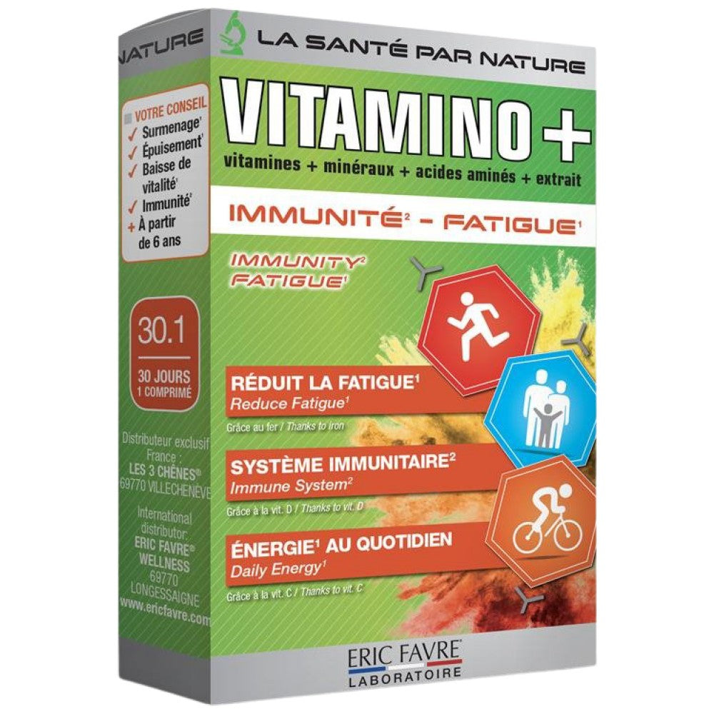 Vitamino+ | Σύμπλεγμα πολυβιταμίνης ασυλίας και κόπωσης - 30 κάψουλες