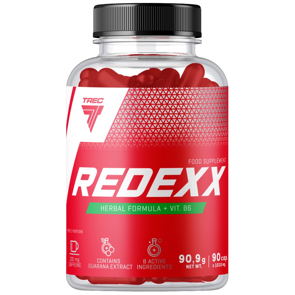 Redexx | Φυτική θερμογενής φόρμουλα - 90 κάψουλες