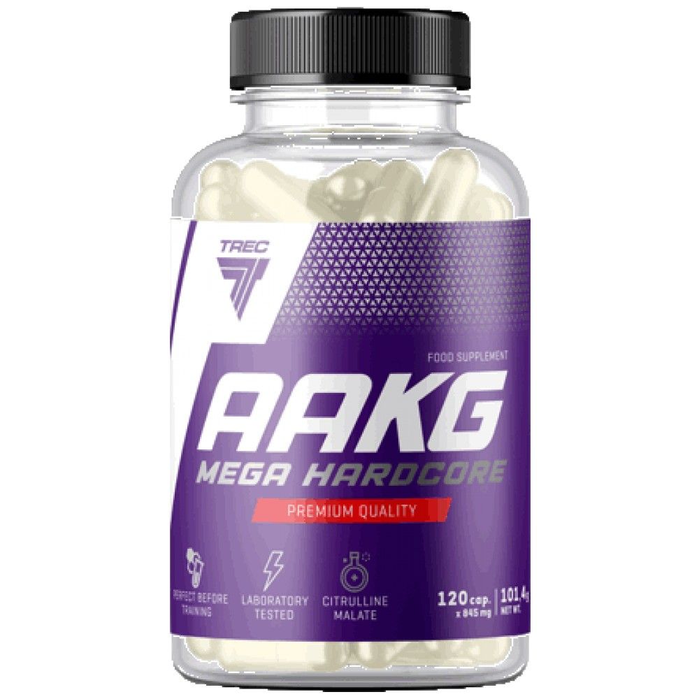Aakg mega hardcore | με μηλικό citrulline - 120 κάψουλες
