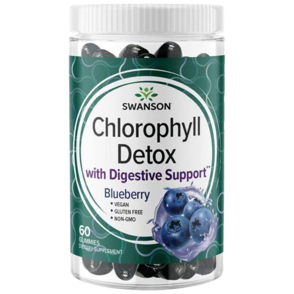 Χλωροφύλλη αποτοξινόμηση Gummies | Blueberry - 60 μασώμενα δισκία