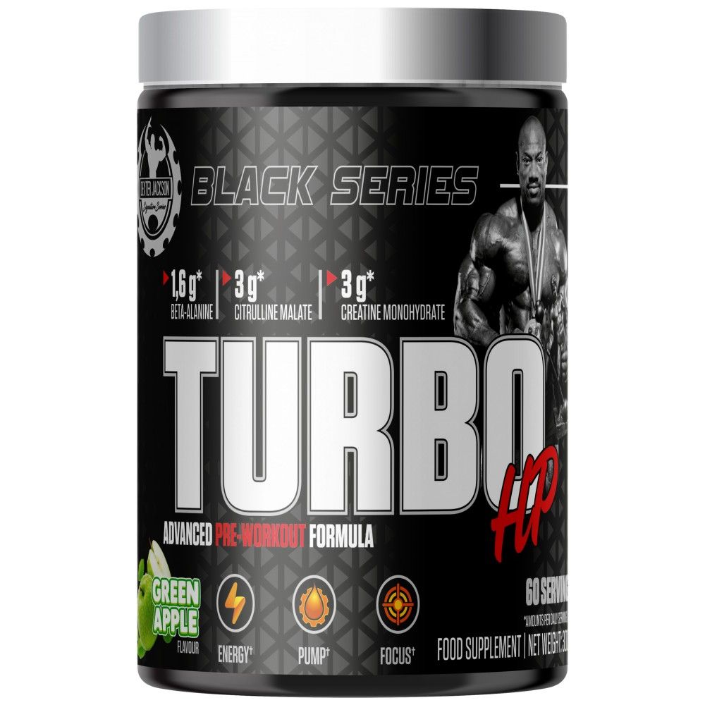 Μαύρη σειρά | Turbo HP Advanced Pre -Workout Formula - 300 γραμμάρια