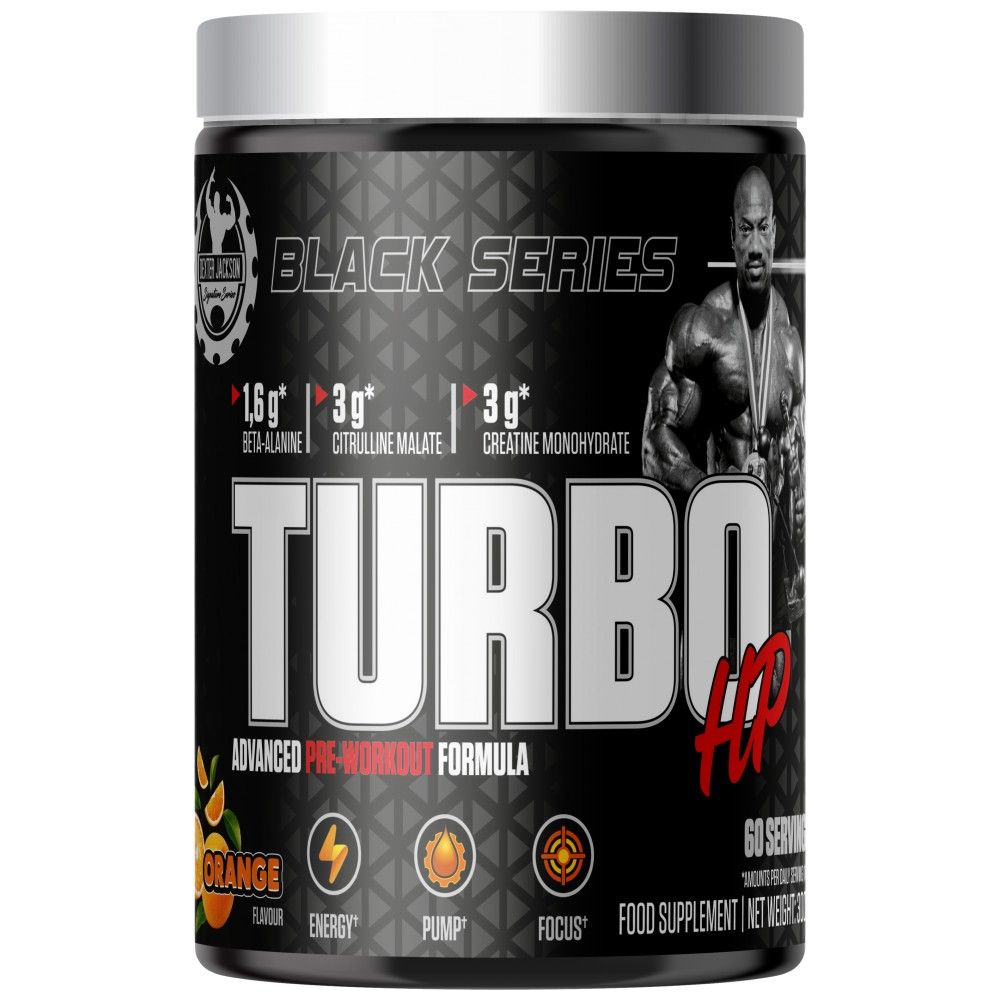Μαύρη σειρά | Turbo HP Advanced Pre -Workout Formula - 300 γραμμάρια