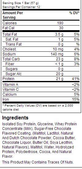 Carb Rite Bar 56 γραμμάρια