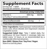 Καλύτερη 12ωρη βιταμίνη C με δισκία Pureway-C-60