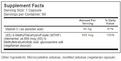 Καλύτερα πλήρως ενεργό φολικό 400 mcg - 90 κάψουλες