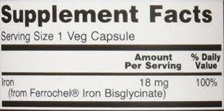 Σίδερο 18 mg ferrochel - 120 κάψουλες