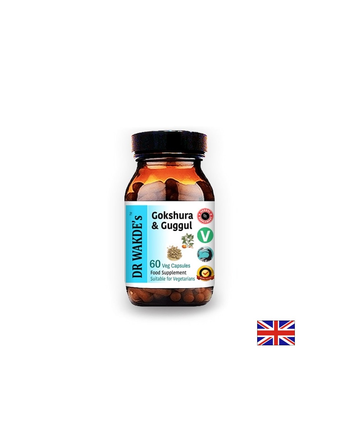 Gokshura & Guggul/Gokshura και Guggul Ayurveda, 60 κάψουλες Δρ Wakde's
