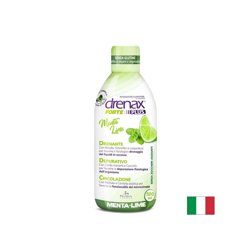 Diuretic Detox Formula - Drenax - Drenax® με λευκή σημύδα, φραγκοστάφυλο και γλυκό τριφύλλι, 500 ml, 16 δόσεις, με γεύση μέντα και ασβέστη