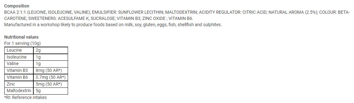 BCAA Optimiz | με μαλτοδεξτρίνη - 250 γραμμάρια