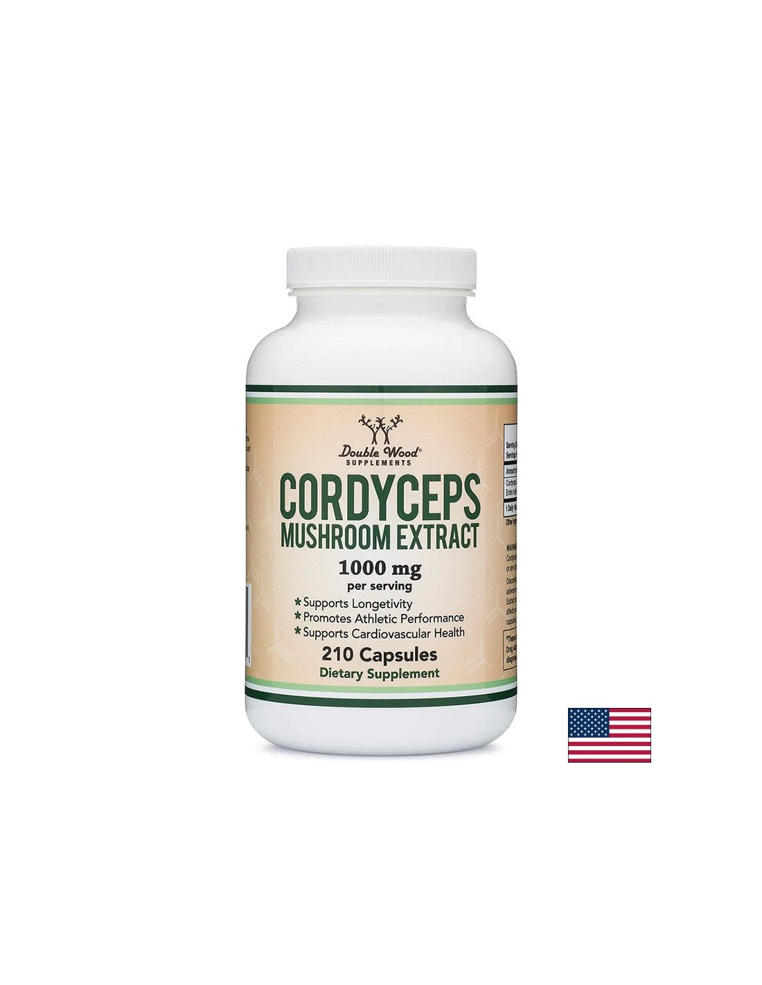 Ενέργεια και ανοσία - Cordyceps, 210 κάψουλες <tc>Double Wood</tc>