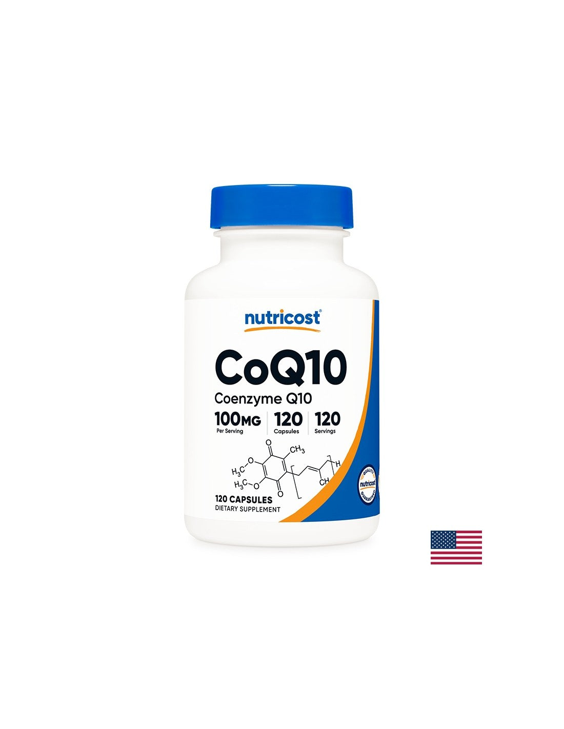 Ενέργεια και υγιής καρδιά - Συνένζυμο Q10, 100 mg x 120 κάψουλες <tc>Nutricost</tc>