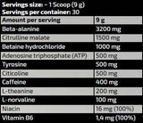 Χρυσή γραμμή/πλήρης φουσκωτή Energizer Pre-Workout/δείγμα 9 γραμμάρια