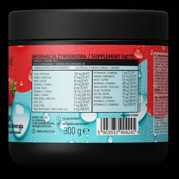 Aqua Kick/Advanced Hydration με Vit & Min - 300 γραμμάρια