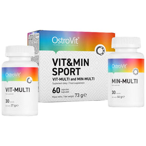 VitandMin Sport / Vit-Multi and Min-Multi Formula 2 x 30 capsules - Nutra Best Europe