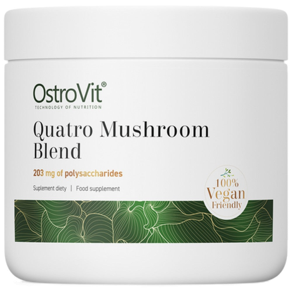 Quatro Μανιτάρι Μανιτάρι σκόνη | Mane ~ reishi ~ cordyceps ~ chaga 100 γραμμάρια