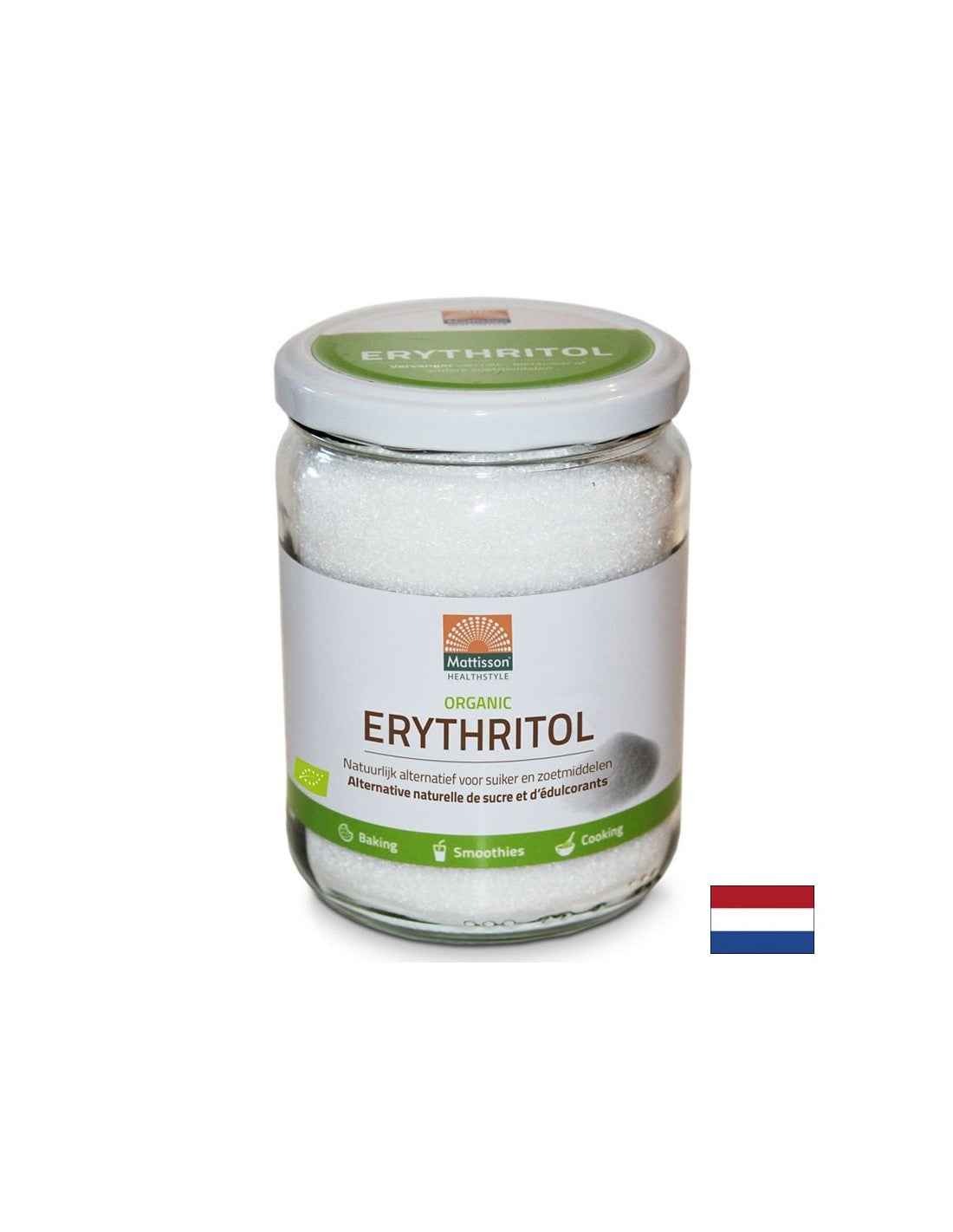 Ερυθριτόλη (οργανική), 400 g <tc>Mattisson Healthstyle</tc>