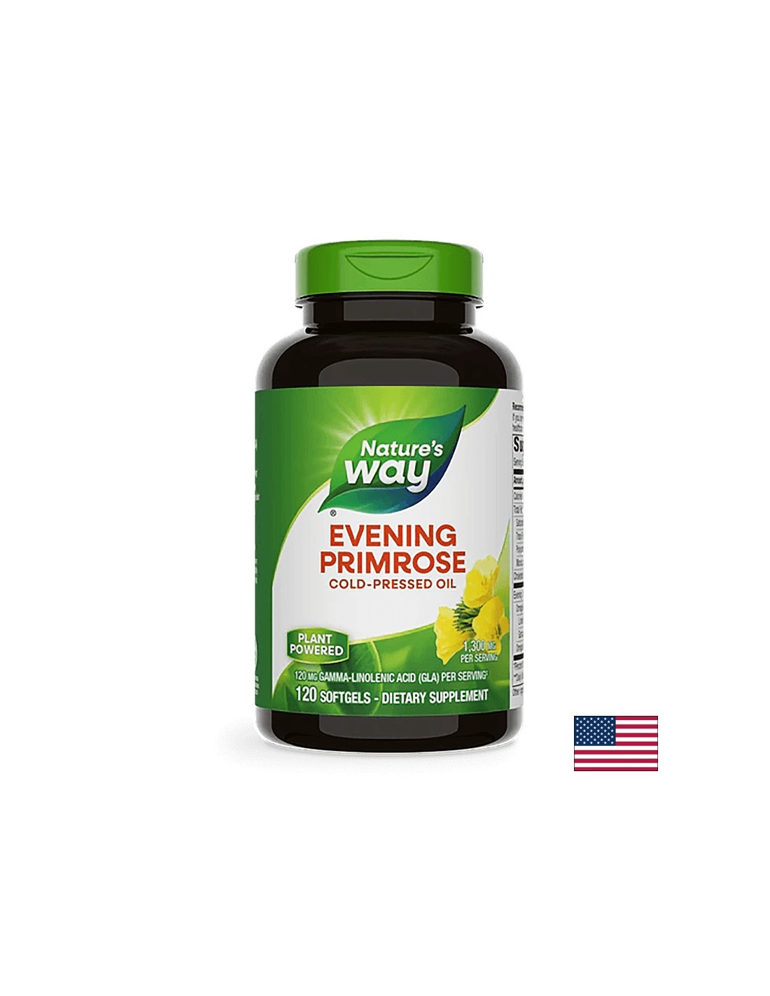 Βράδυ Primrose 10% GLA 1300 mg x 120 Softgel Capsules Nature