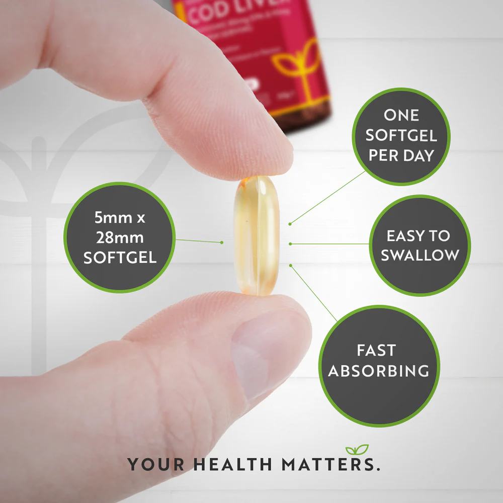 Κώδικα συκώτι 1000 mg - 365 softgels