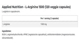 L -αργινίνη 1500 - 120 κάψουλες