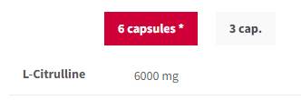 Citrulline max 1000 mg - 120 κάψουλες