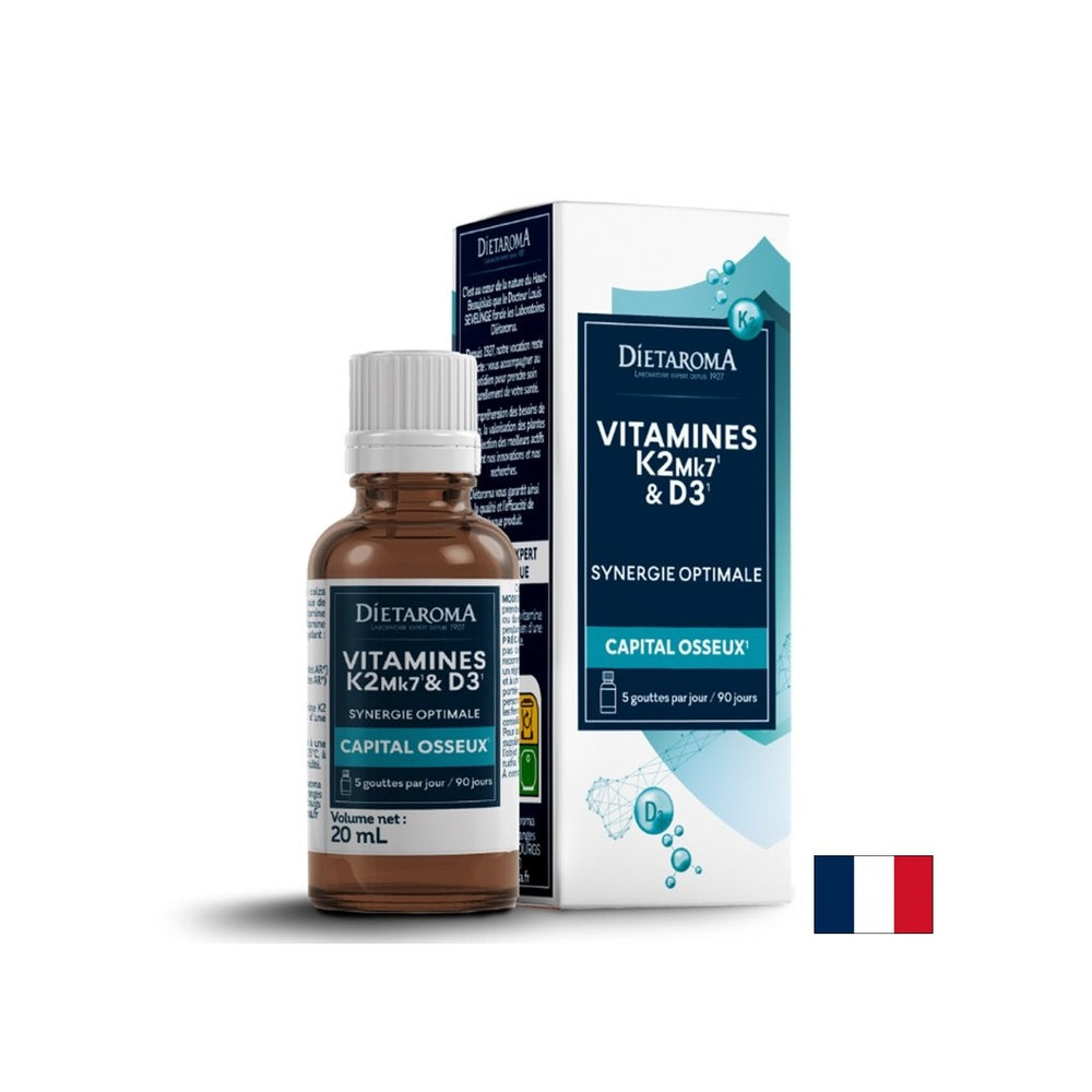 Φροντίδα οστών - Βιταμίνη D3+ K2, 20 ml σταγόνες