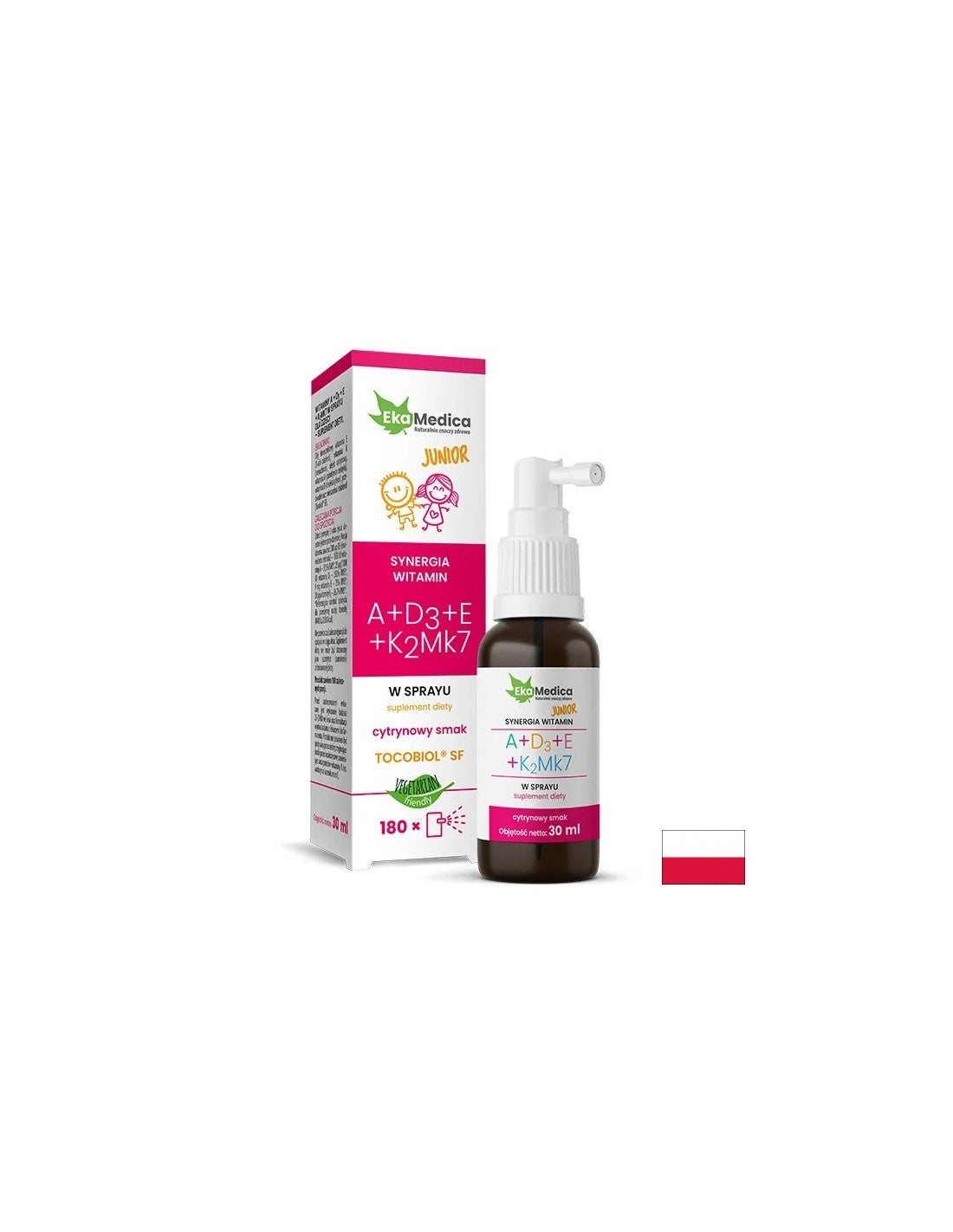 Φροντίδα των οστών - βιταμίνες A + D3 + E + K2, 30 ml, στοματικό ψεκασμό, 180 δόσεις