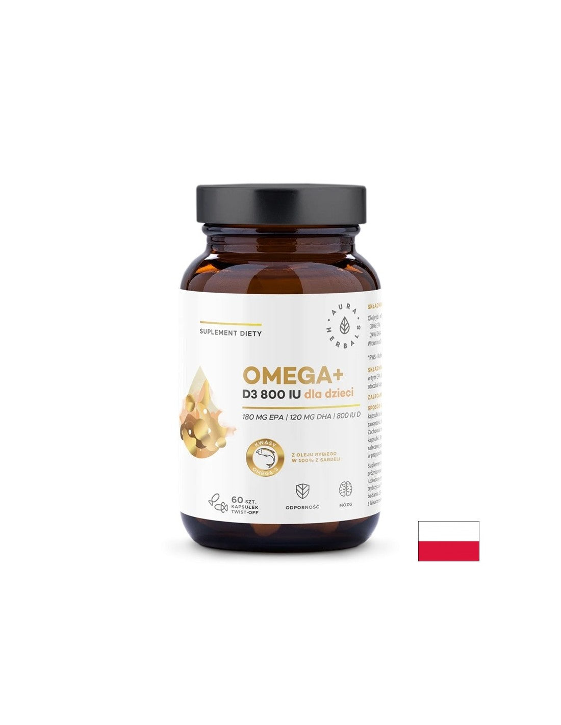 Εγκεφαλική και οστική φροντίδα - ωμέγα -3 500 mg + βιταμίνη D3 800 IU, 60 κάψουλες
