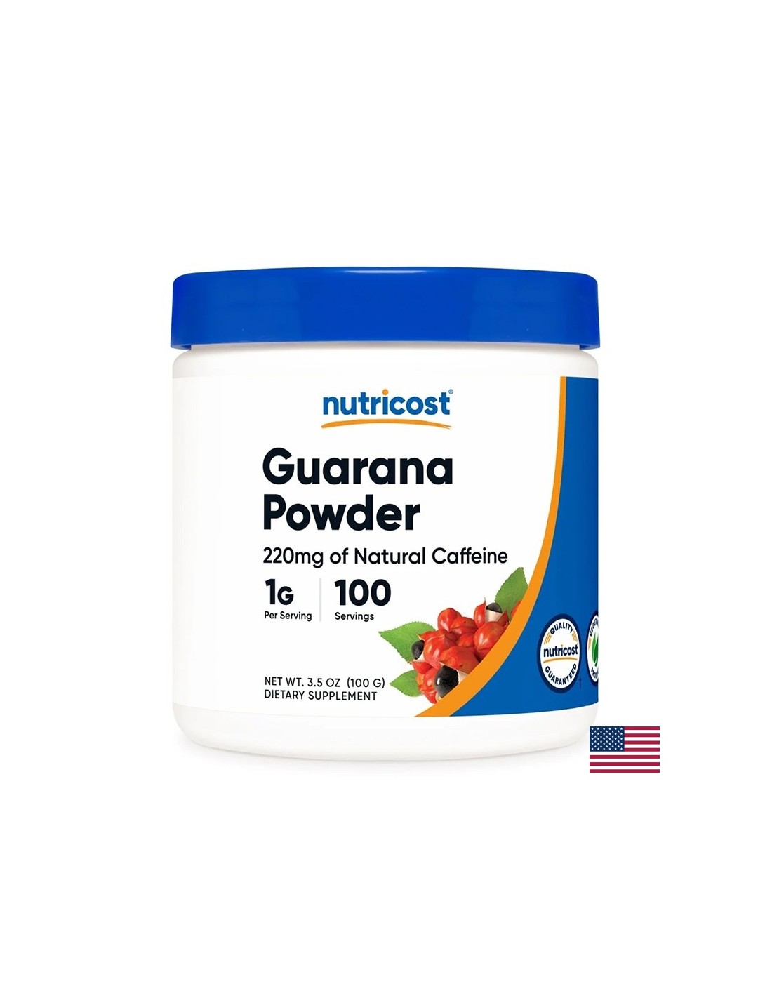 Μείωση βάρους - Guarana, 1000 mg x 100 g σκόνης