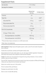 Ultra Omega 3 | Softgels ζελατίνης ψαριών - 180 softgels