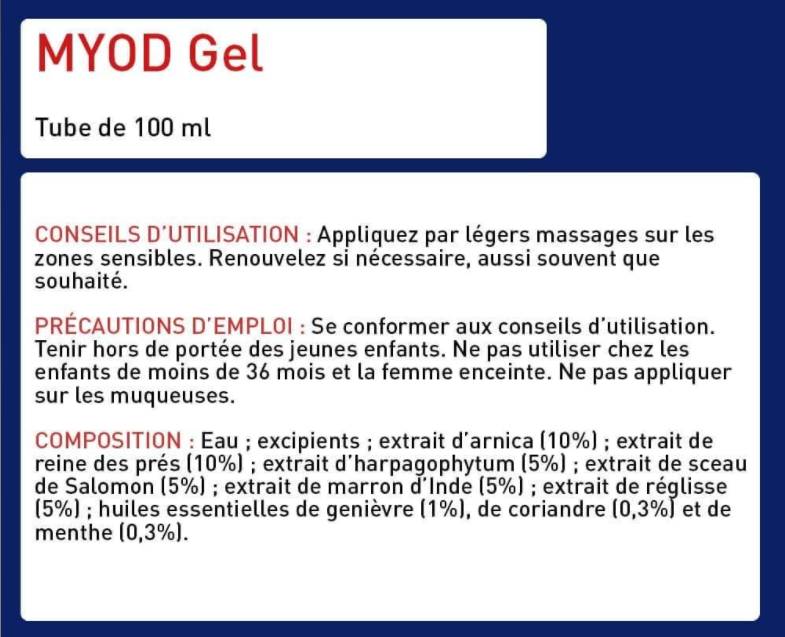 Myo d gel | Μύες, τένοντες και αρθρώσεις ανακούφιση με Arnica - 100 ml
