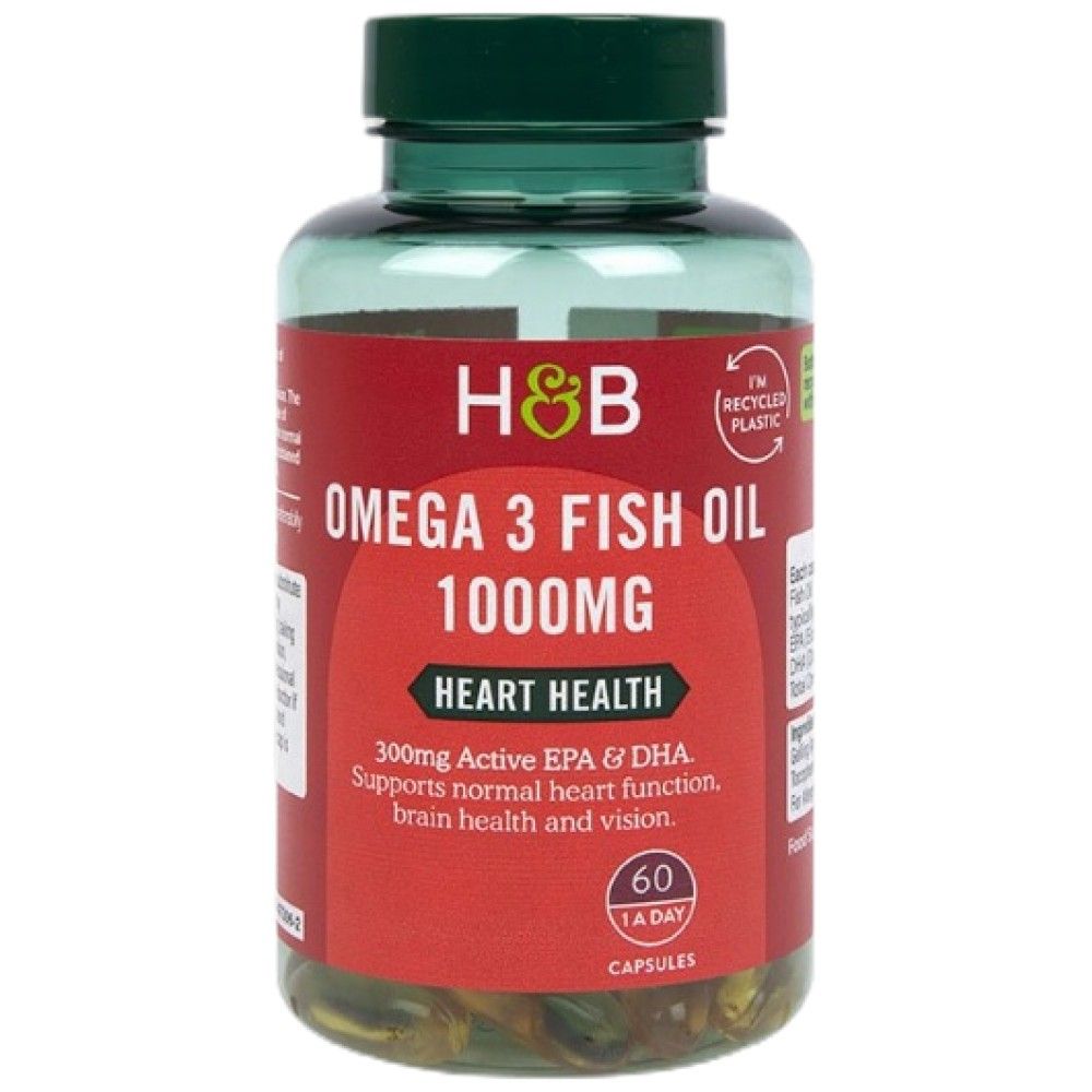 Omega 3 Συμπυκνώσεις ιχθυελαίου 1000 mg - 60 κάψουλες πηκτής