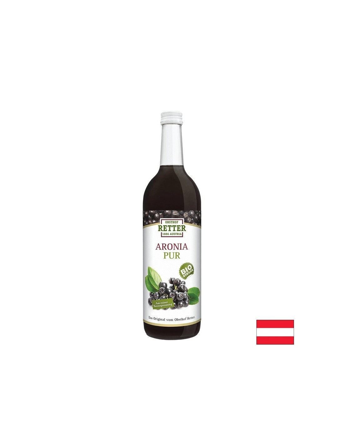 Ανοσότητα και υγιής καρδιά - χυμός Aronia, Bio, 750 ml