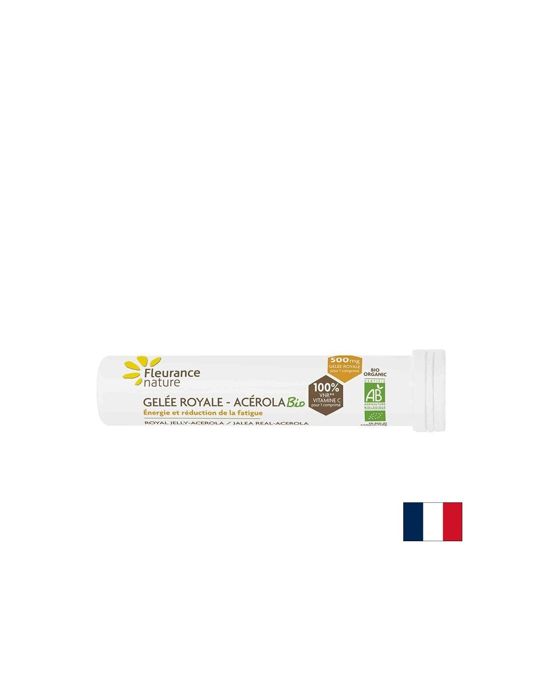 Ανοσότητα - Royal Jelly και Acerola (Φυσική Βιταμίνη C) Bio - 15 Μασέτες, με Φύση Fleurance Fleurance με μέλι και λεμόνι