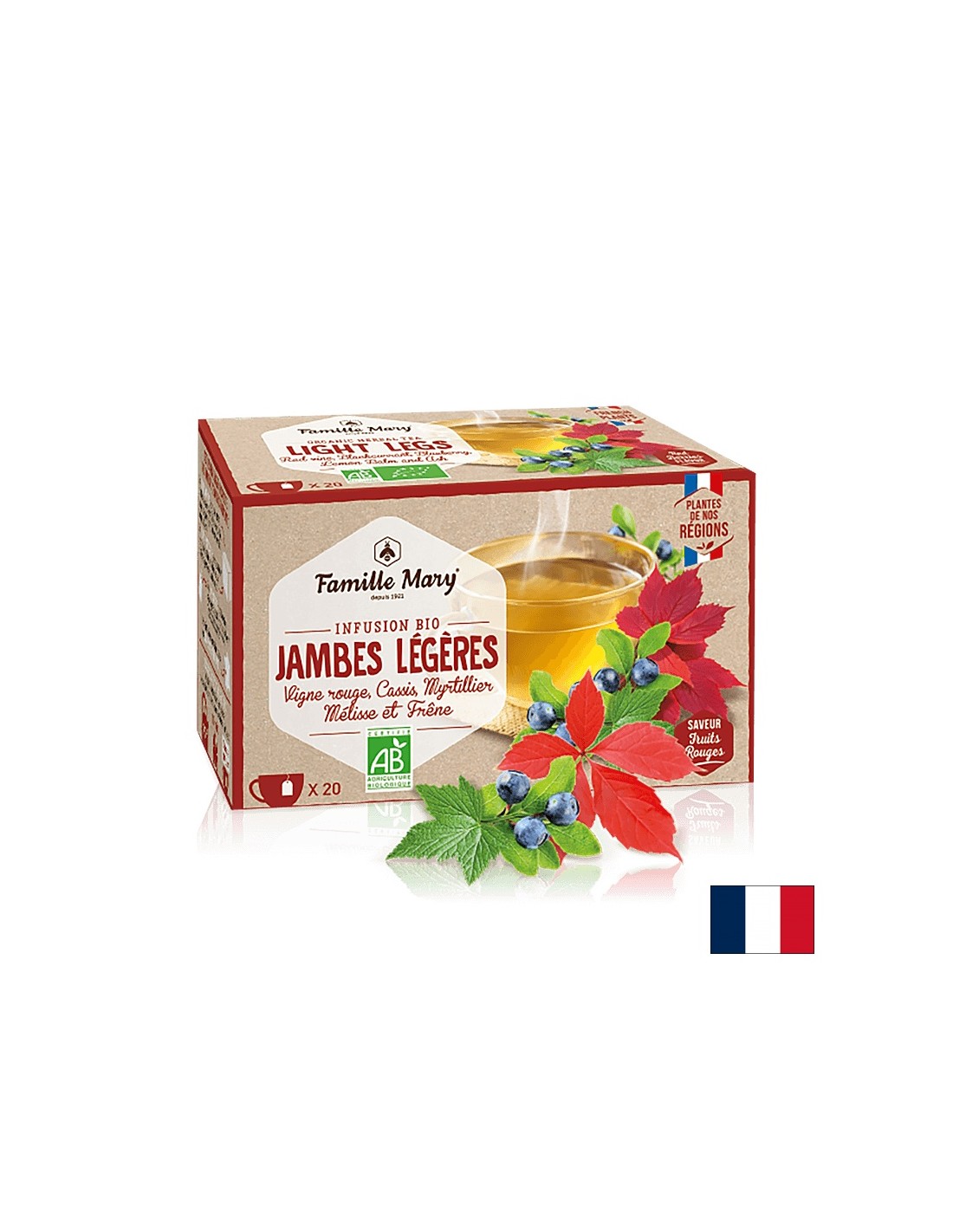 Έγχυση Bio Jambes Legeres/ Τσάι για το φλεβικό σύστημα, 20 σακούλες φίλτρων
