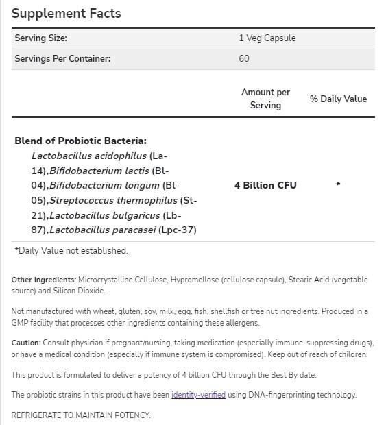 Acidophilus 4x6 - 120 κάψουλες