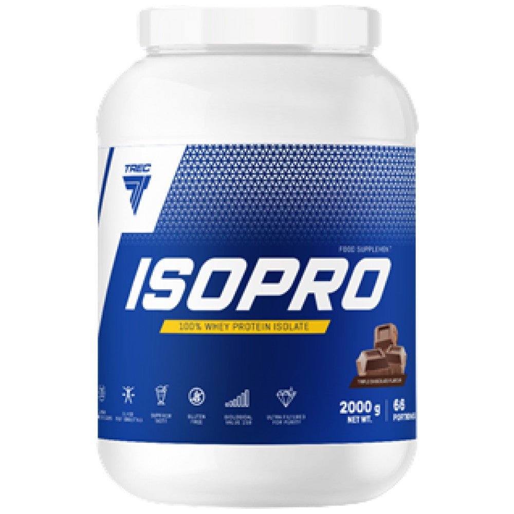 Isopro | 100% προϊόν απομόνωσης πρωτεΐνης ορού γάλακτος - 2000 γραμμάρια