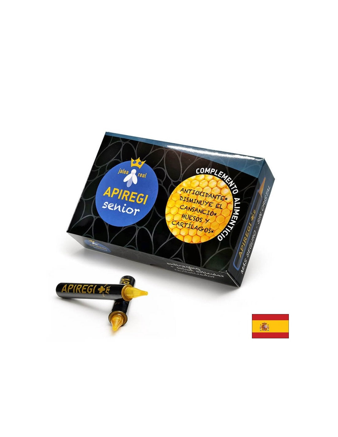 Jalea real Apiregi senior/ Βασιλικός πολτός για ενήλικες/ Ζωτικότητα και ισχυρή ανοσία, 20 τεμάχια. Arte<tc>san</tc>πίνοντας αμπούλες