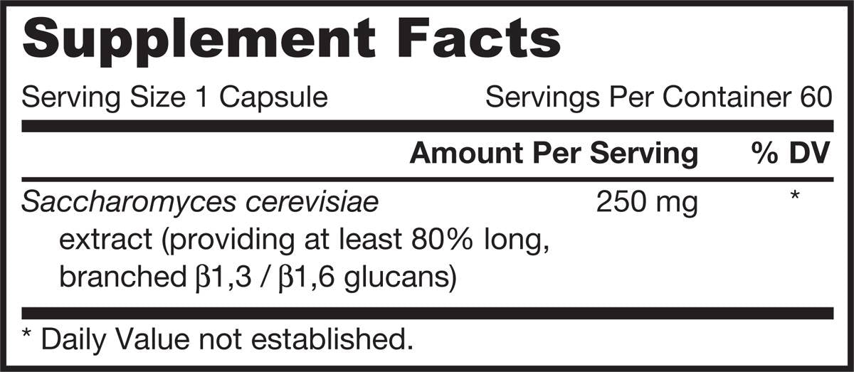 Beta glucan 250 mg - 60 κάψουλες