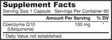 Co -Q10 (ουβικινόνη) 100 mg - 60 κάψουλες