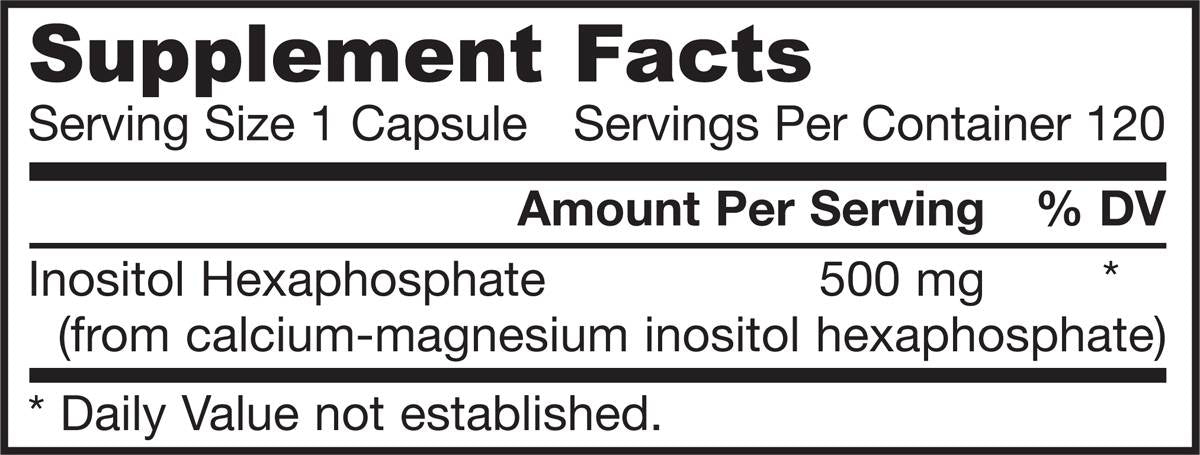 IP6 (εξωσφωσφορική ινοσιτόλη) 500 mg - 120 κάψουλες
