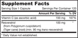 Resveratrol 100 mg - 120 κάψουλες
