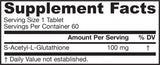 S-ακετυλο L-γλουταθειόνη 100 mg-60 δισκία