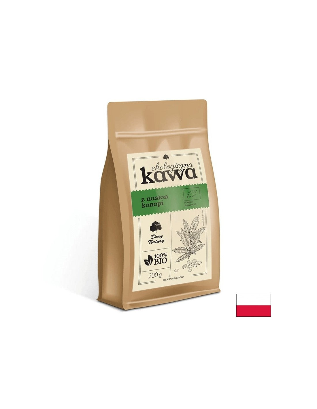 Οργανικός καφές σπόρων κάνναβης, 200 g