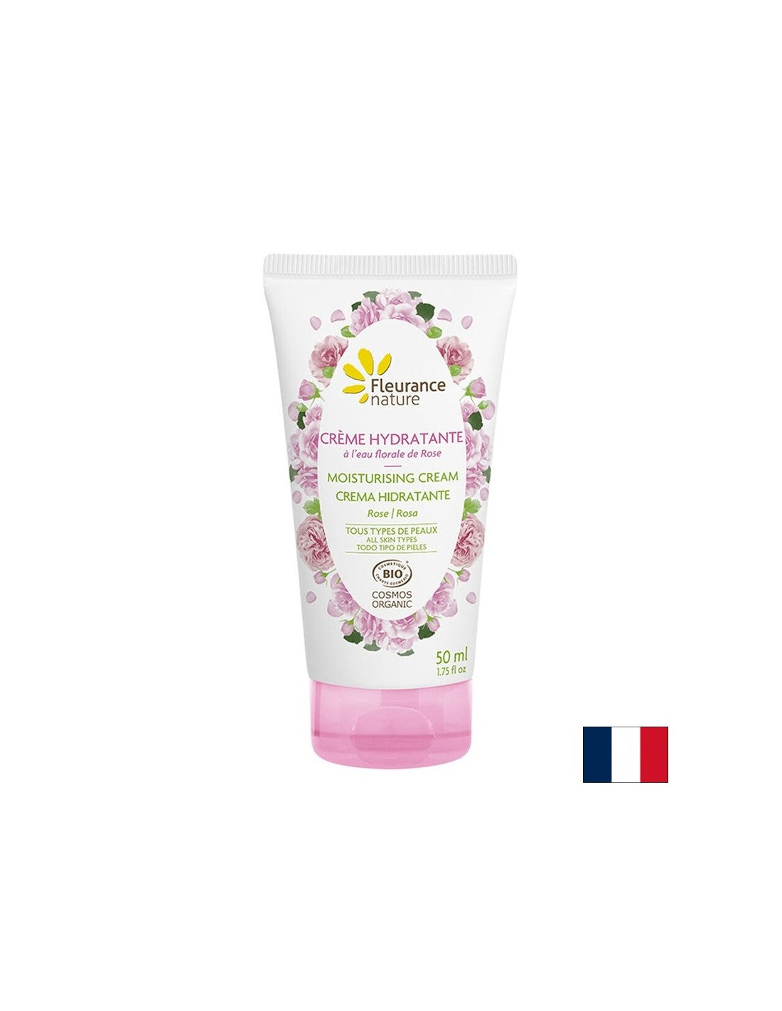 Ενυδατική κρέμα χεριών με Damascena Rose Floral Water, 50 ml