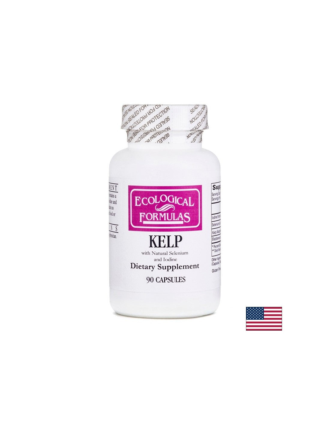 Kelp (Brown Algae, Fucus) - Θυρεοειδής αδένας, 90 κάψουλες
