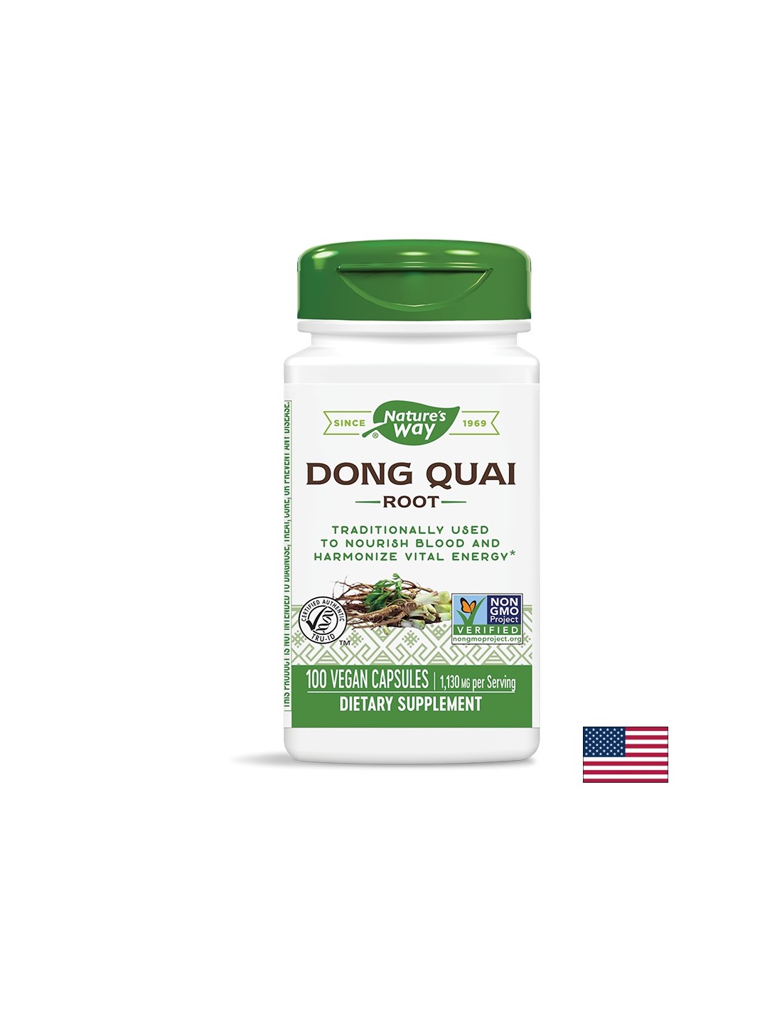 Ρίζα Dong Quai - 100 κάψουλες